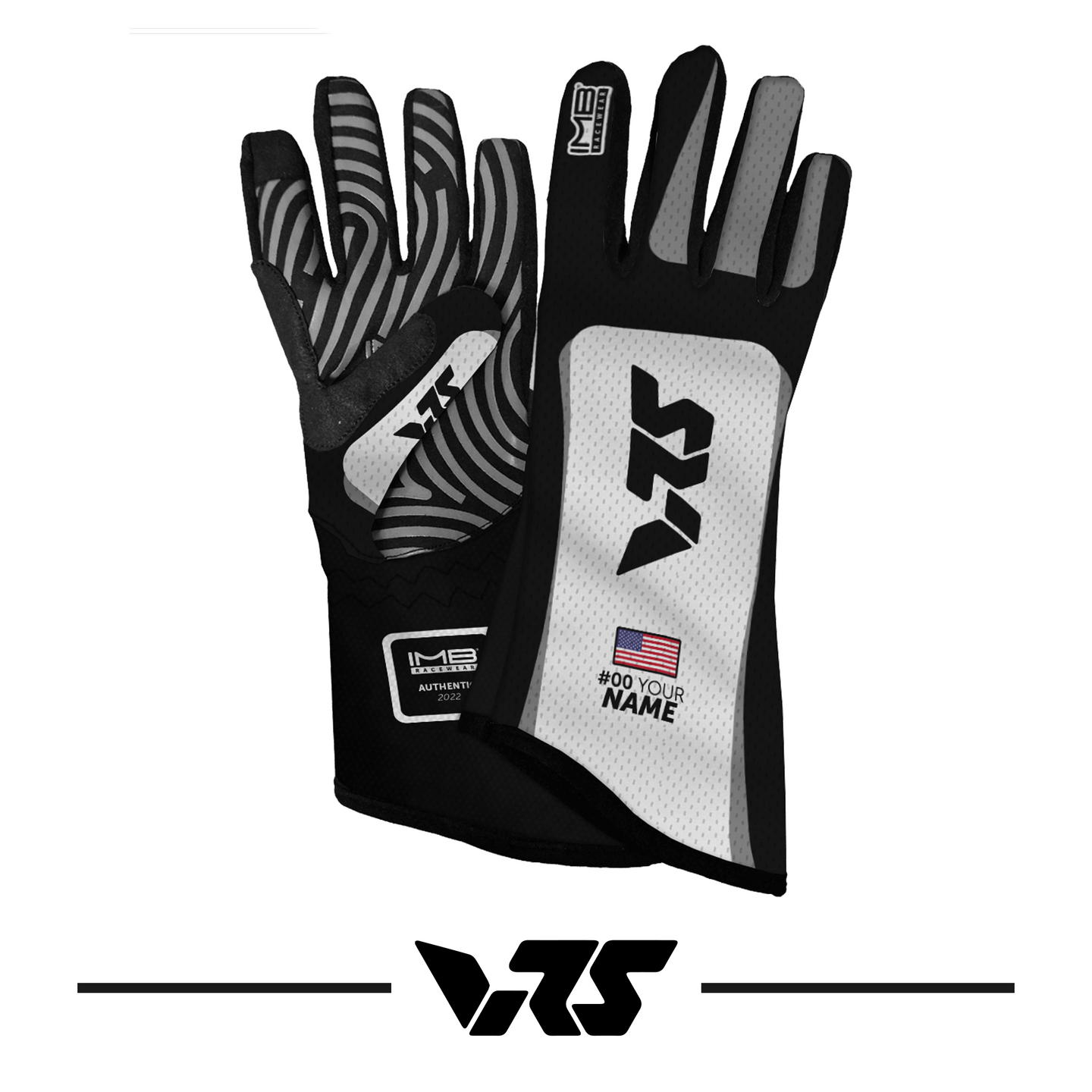 VRS LSG-2 Long Sim Racing Glove - Black
