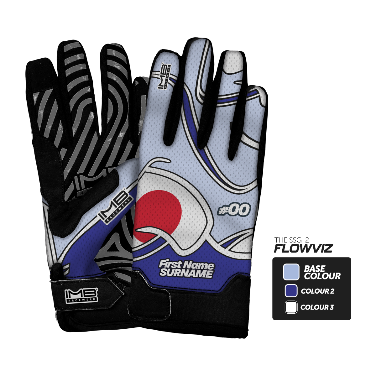 The Flowviz SSG-2 Short Sim Racing Gloves