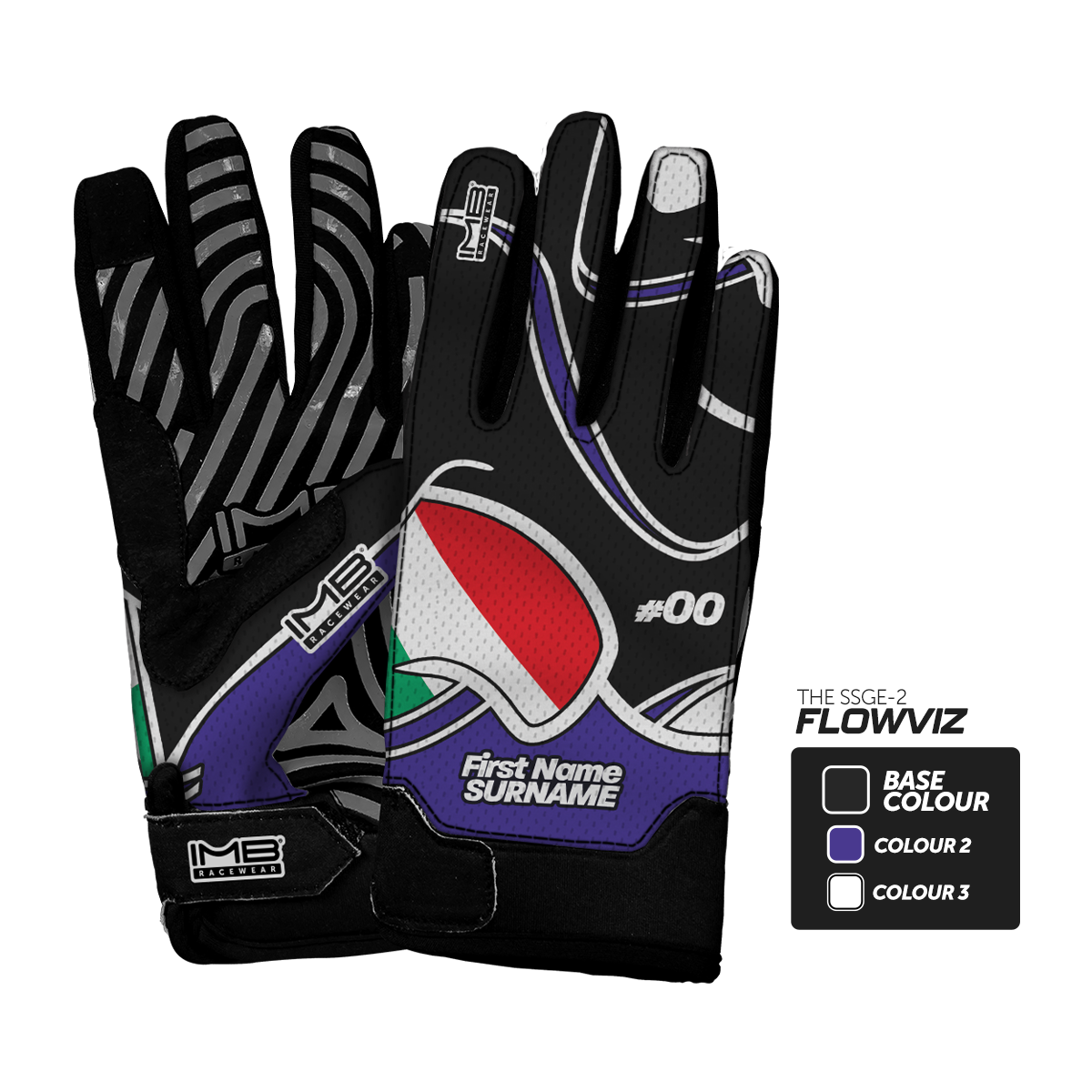 The Flowviz SSGE-2 Short Sim Racing Gloves